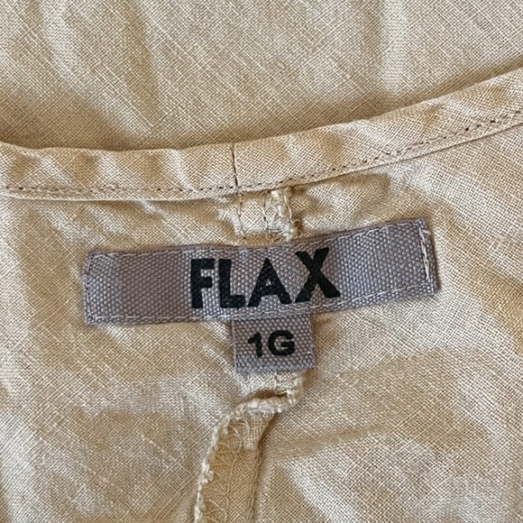 Flax Short Sleeve Shirt in Yellow Size 1G - Picture 5 of 5